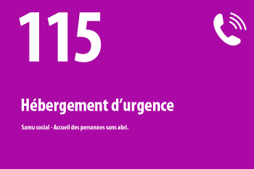 115 Numéro d'appel d'hébergement d'urgence