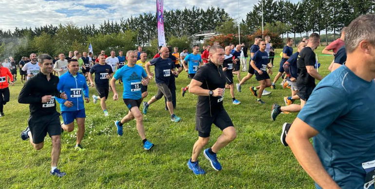 Les sapeurs-pompiers de l'ASSPY en pleine course sportive