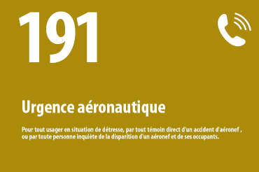 191 Numéro d'appel d'urgence aéronautique