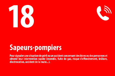 18 numéro d'appel des pompiers