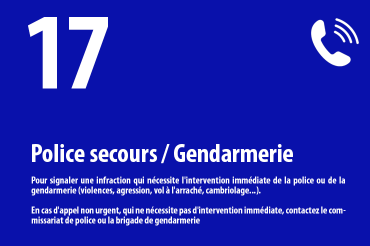 17 Numéro d'appel de la police