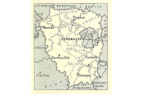 Carte de l'ancien département de Seine-et-Oise